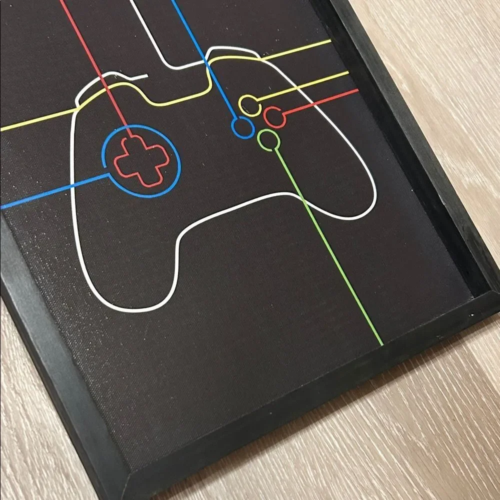 At Home Framed Gaming Controller Wall Art